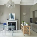 Cuisine salle à manger grise