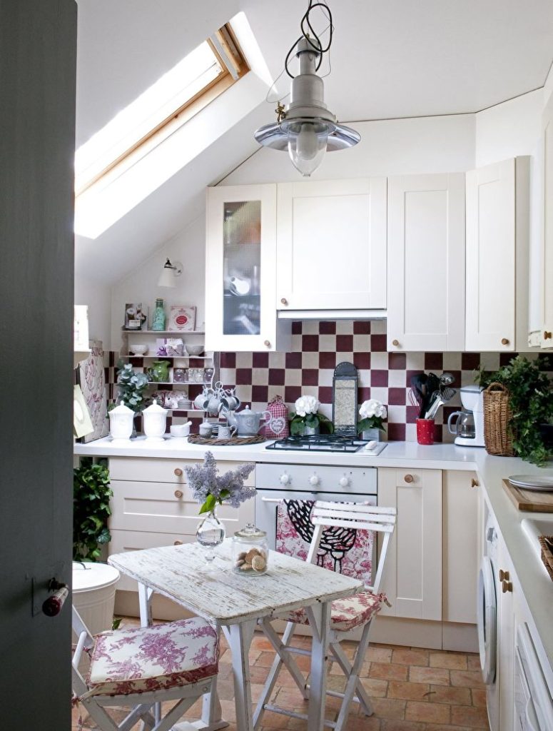 Concevoir une petite cuisine de style champêtre