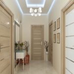 Conception de couloir avec sol en céramique