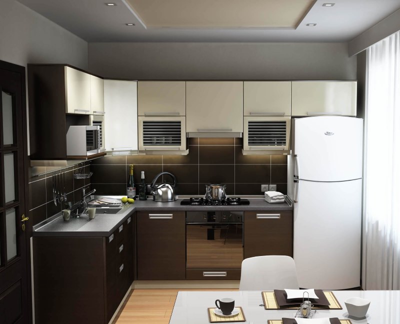 Dapur moden yang kecil