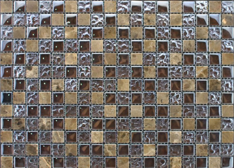 Mosaïque de carreaux de verre pour sol