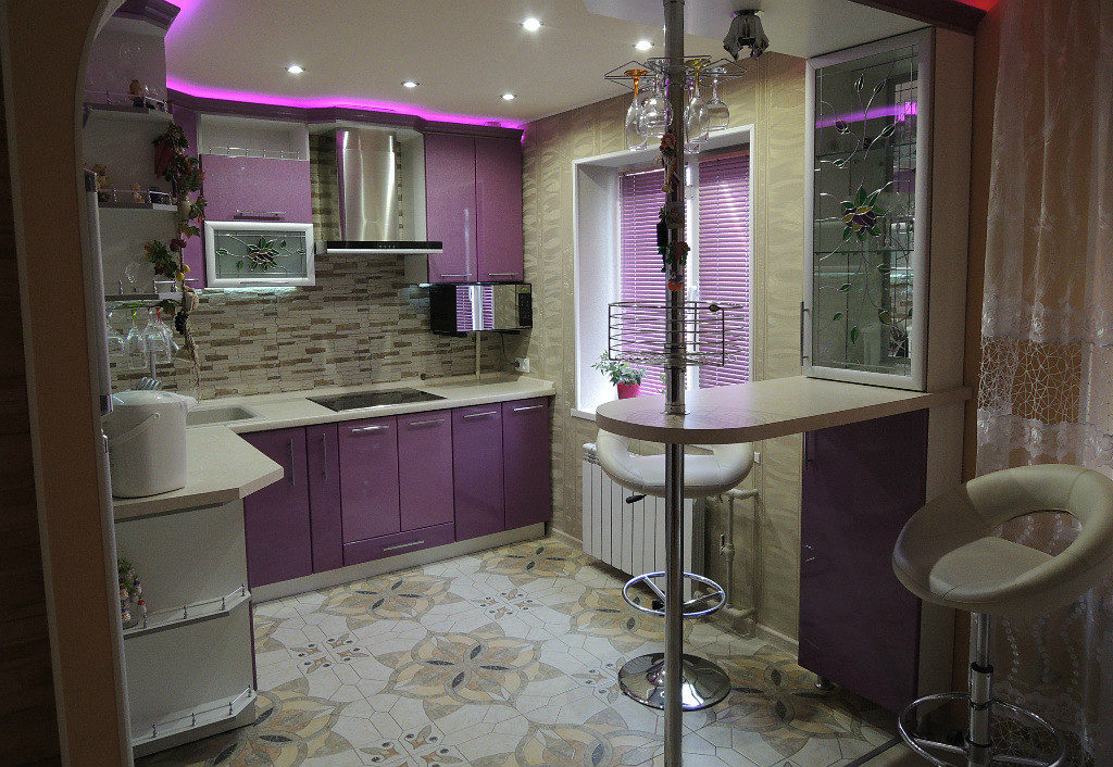 การออกแบบของห้องครัวรวมกับห้องนั่งเล่น