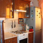 เฟอร์นิเจอร์ครัวพร้อมผิวหน้าไม้ MDF