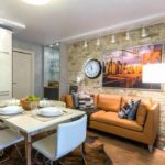 Pintar en una pared de ladrillo de una cocina