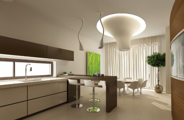 Ο συνδυασμός ενός ουδέτερου φόντου με φωτεινούς τόνους