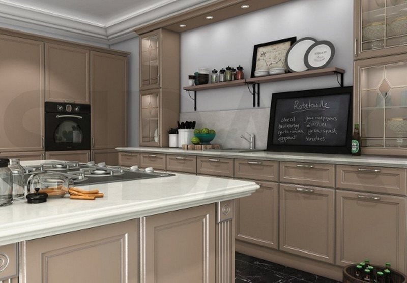 Ardoise de plan de travail de cuisine