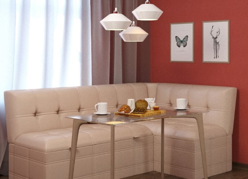 Sofa góc bọc da giả