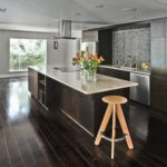 Wenge kitchen with stone countertop
