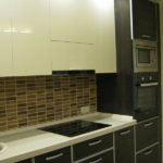 Imitation brick apron and wenge furniture