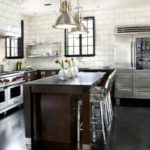 An unusual combination of wenge and metallic for modern kitchens