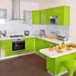 Γκρι ψηφιδωτό σε συνδυασμό με κουζίνα ασβέστη