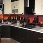 Modern wenge kitchen and white oak with apron - city