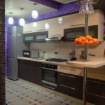 Stylish and unusual combination - wenge, milk and purple