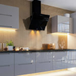 Kuali pemasak canggih tiga peringkat hitam