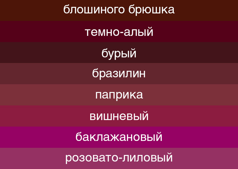 Warna-warna popular burgundy