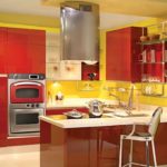 hud keluli tahan karat di atas pulau dapur