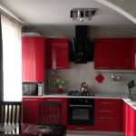 Dapur penjuru di apartmen bandar