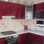 Suite sudut di dapur Khrushchev