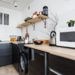 Interior dapur tanpa gantung almari