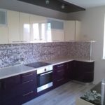 Mozik kecil di apron dapur