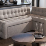 Coin doux gris sans accoudoirs