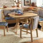 Bandes rayées à l'arrière du coin cuisine