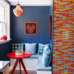 Σταθερός καναπές σε σχήμα γωνίας