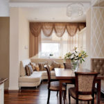 Chaises rembourrées en tissu d'ameublement