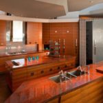 ท็อปครัวเกาะพร้อมอ่างล้างจานในตัว