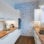 Dar çift sıra mutfak