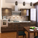 Doğrudan setli modern bir mutfak tasarımı