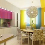 Fasad ungu dari kabinet gantung