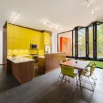 Reka bentuk dapur moden dengan ruang makan