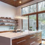 Design de bucătărie fără dulapuri de perete