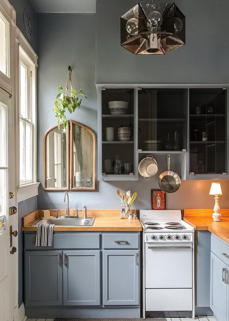 Wood worktop in gray