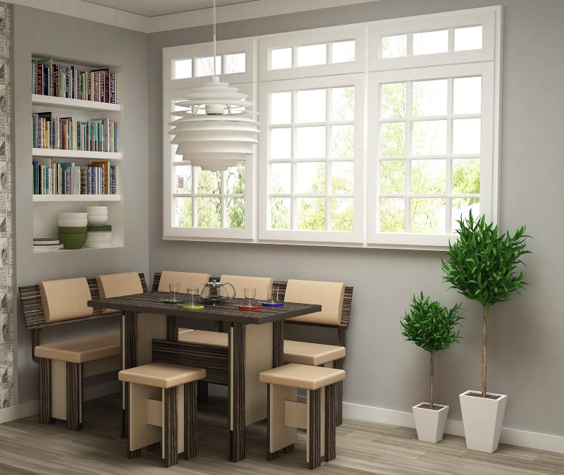 Γωνιά κουζίνας για ένα μοντέρνο εσωτερικό