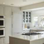 Bright worktop with hob