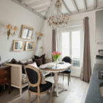 Mutfak tavanında cam avize