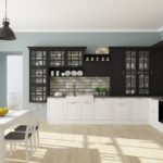 Beyaz tavan siyah ışıklar