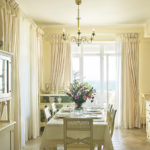 Mutfak iç bej perdeler