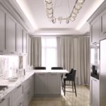 Mutfakta LED tavan aydınlatması