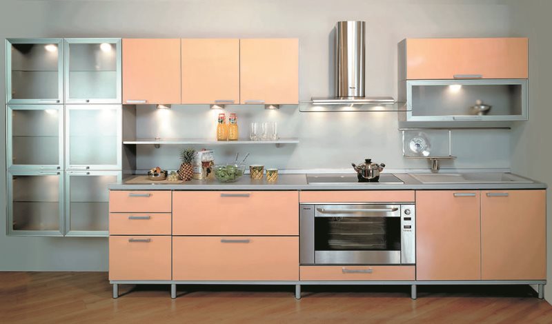 การออกแบบลายเส้นสีพีชทันสมัย