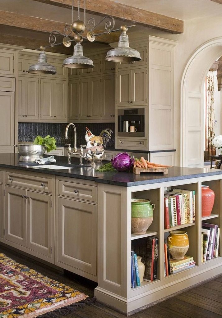 Lâmpada de cozinha ilha vintage com pia