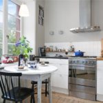 Cozinha compacta sem armários suspensos