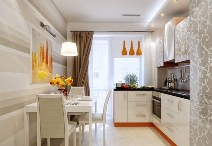 couleur pour une petite cuisine.