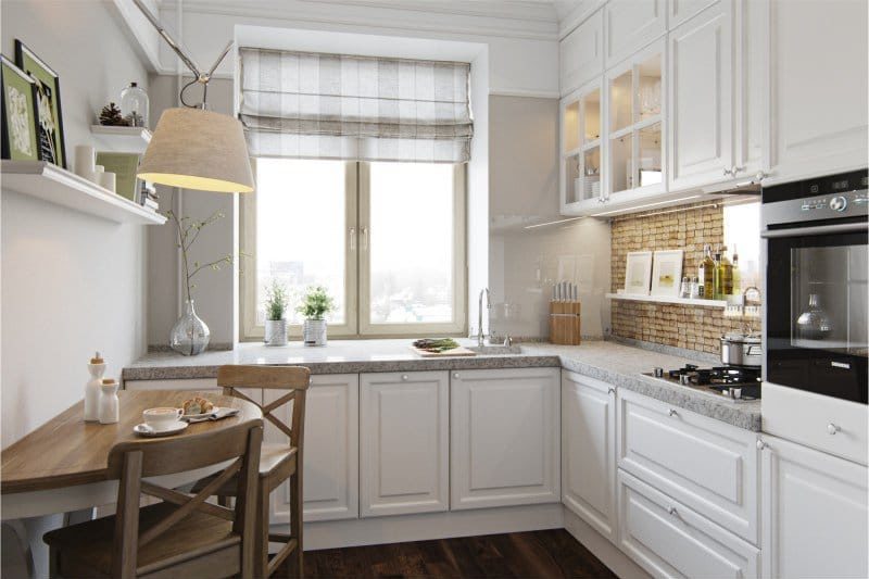 Decorarea unei bucătării într-o casă cu panouri