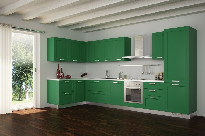 เฉดสีเขียวในห้องครัว