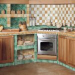 Kompor gas di sudut dapur