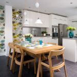 Highlighting a ledge on a wall with vinyl wallpaper