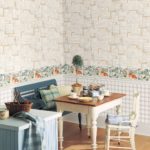 Dining area with wooden furniture